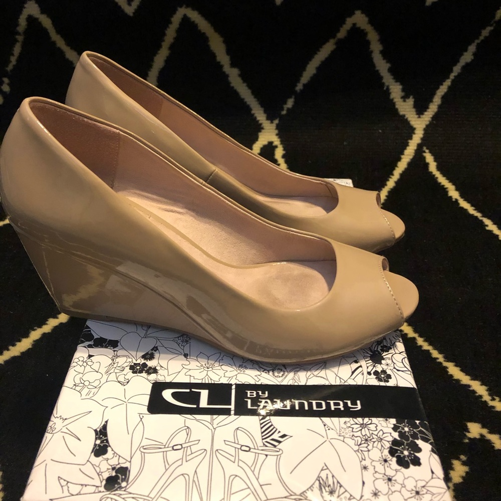 Chinese Laundry Nude Wedge  worn once